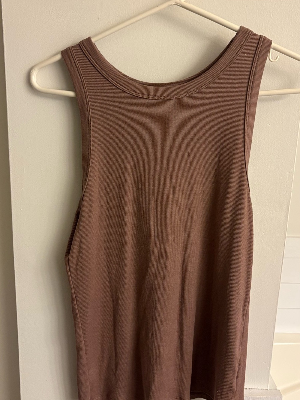 a new day Ribbed Scoop Neck Tank Top - Brown